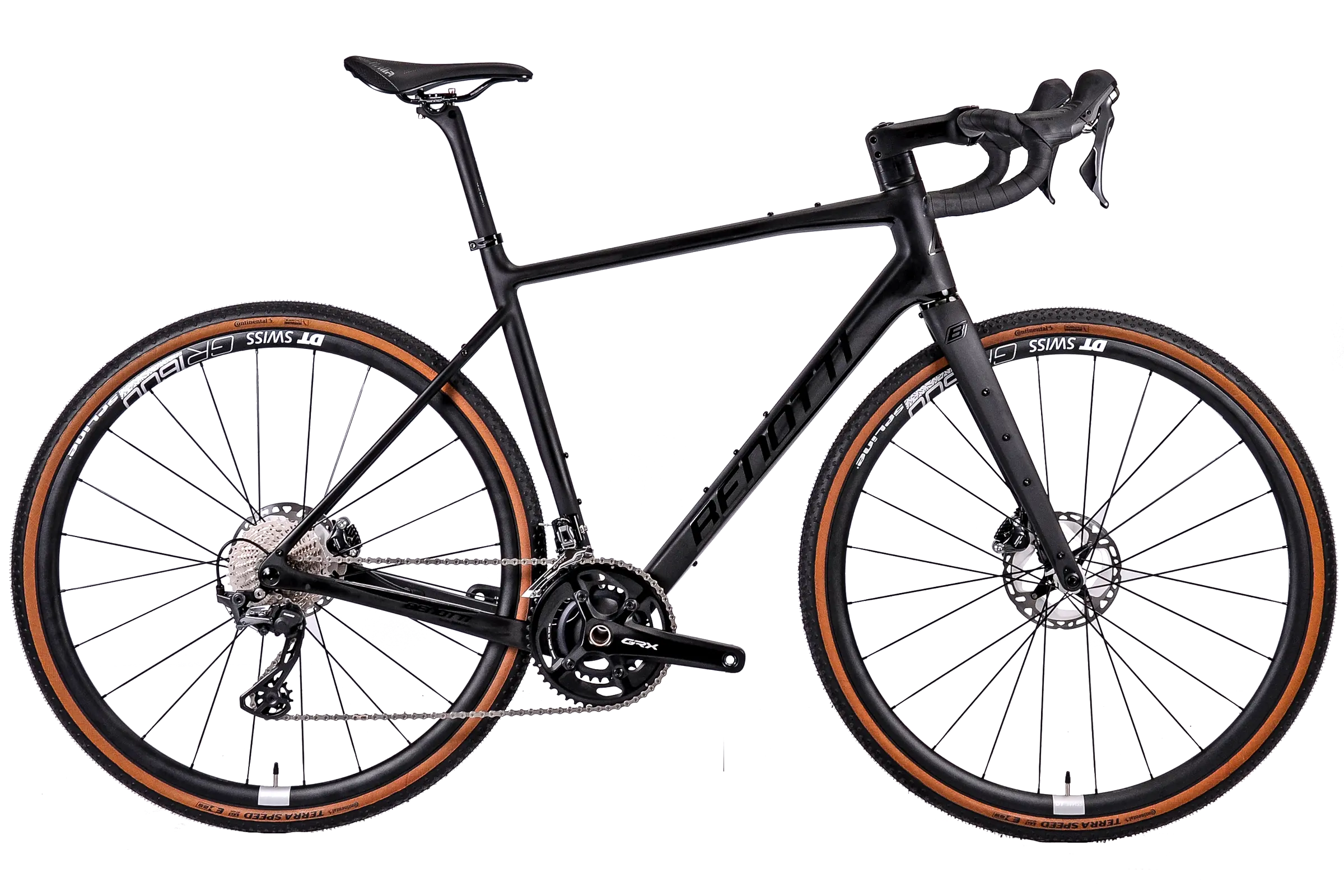 FUOCO GRAVEL Carbon, Shimano GRX825 Di2, 2x12 - Black Edition